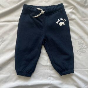 Old Navy Navy Blue Kids Jogger Logo Pants Size 6-12 Months